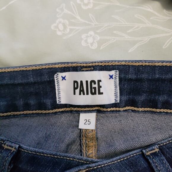 Paige Verdugo Mid-Rise Ankle Skinny Jeans. Dark wash sz 25 - Picture 4 of 12